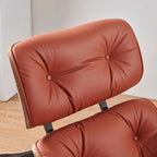 Fauteuil inclinable en cuir de style Mid-Century Modern