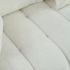 GDFStudio Alanna Canapé 3 places moderne en tissu peluche 79,5 po avec oreillers