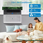 Climatiseur de fenêtre intelligent Acekool 6 000 BTU, climatiseur de pièce Wi-Fi avec télécommande, refroidissement silencieux pour pièces jusqu'à 23 m²