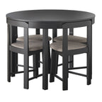 Ensemble de salle à manger rond compact 5 pièces Harrisburg Tobey