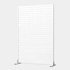 MAYEERTY 72x47 Écran de confidentialité extérieur naturel blanc, séparateur pliable naturel en 6 pièces pour jardin et cour arrière