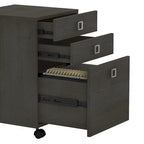 Bureau d'angle Echo avec huche et tiroirs