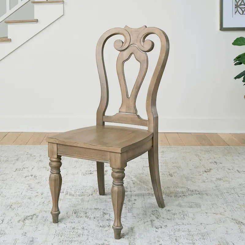 Chaise d'appoint à dossier droit Splat de Magnolia Manor (lot de 2)
