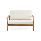 Ensemble de conversation d'extérieur 4 places en bois d'acacia Willowbrook par Christopher Knight Home
