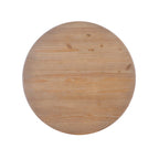 Table ronde à pied central en bois massif