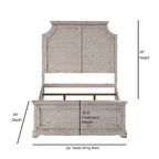 Ensemble de chambre à coucher Palisade 5 pièces blanc antique