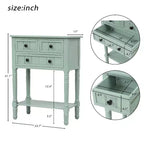 Console étroite de 60 cm avec 3 tiroirs et étagère, table d'appoint pour petite entrée ou salon