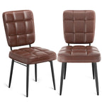Lot de 2/4/6/8 chaises de salle à manger modernes, chaises de cuisine rembourrées avec coussin épais pour salle à manger