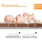 Lit convertible JOYMOR 8 en 1, incluant 2 matelas, se transforme en berceau, lit bébé intermédiaire, lit bébé pleine grandeur, lit de repos, lit d'enfant et parc.