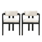 Chaise de salle à manger moderne sophistiquée Conrad avec accoudoirs par Christopher Knight Home