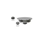 Table basse ronde en marbre avec pieds sphériques, multicolore, 4 places
