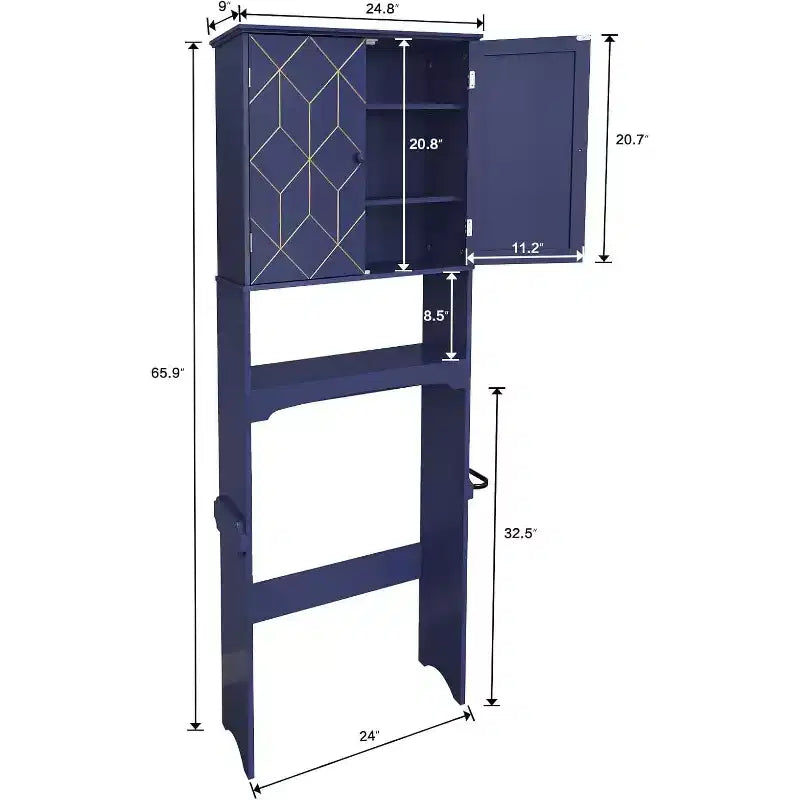 Meuble de rangement pour WC, étagère WC.