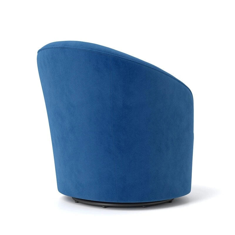 Fauteuils pivotants à 360 degrés en velours capitonné moderne SEYNAR avec dossier touffeté (lot de 2)