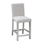 Ensemble de salle à manger moderne 5 pièces avec table carrée hauteur comptoir et 4 chaises rembourrées