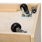 Meuble de rangement à roulettes Cubby avec 15 bacs à ouverture frontale, 3x4, Meuble pour enfants