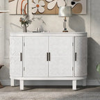 Meuble de rangement d'appoint, buffet en bois avec portes à motif ancien pour couloir, entrée, salon, chambre