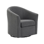 Lot de 2 fauteuils pivotants modernes avec accoudoirs pour salon