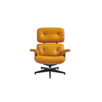 Fauteuil inclinable en cuir de style Mid-Century Modern