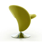 Fauteuil pivotant en mélange de laine et chrome Curl de Manhattan Comfort (lot de 2)