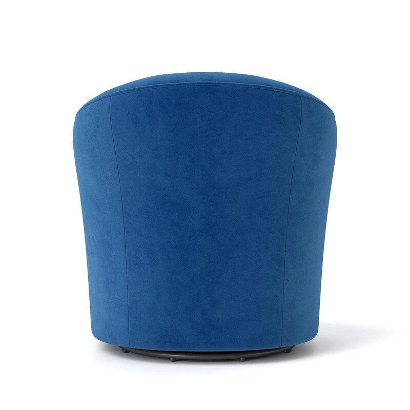 Fauteuils pivotants à 360 degrés en velours capitonné moderne SEYNAR avec dossier touffeté (lot de 2)