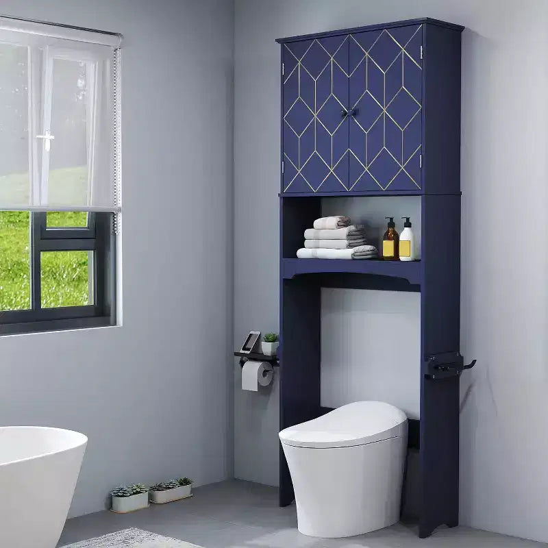 Meuble de rangement pour WC, étagère WC.