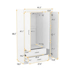 Armoire 3 portes avec 2 tiroirs
