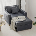 Fauteuil convertible 3-en-1, plusieurs coloris, une place
