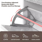 CLIHOME Meuble à chaussures d'entrée 24 paires, avec tiroirs basculants, étagère de rangement