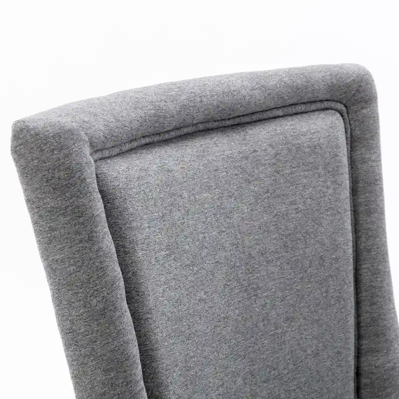 Chaise de salle à manger Ultra Side avec tissu épaissi et clous décoratifs en bronze
