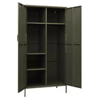 vidaXL Armoire vert olive 90x50x180 cm Acier
