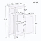 Armoire de salle de bain à porte simple