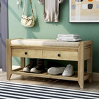 Meuble à chaussures TREXM avec siège rembourré et tiroirs