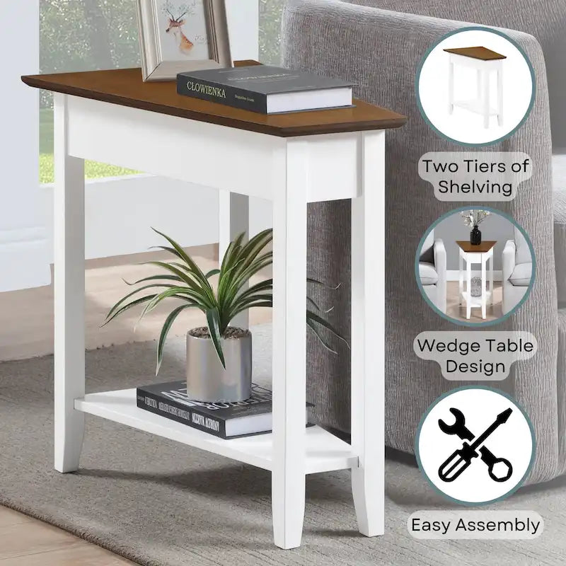 Table d'appoint à étagère American Heritage Wedge