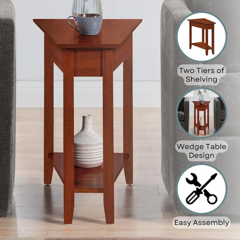 Table d'appoint à étagère American Heritage Wedge