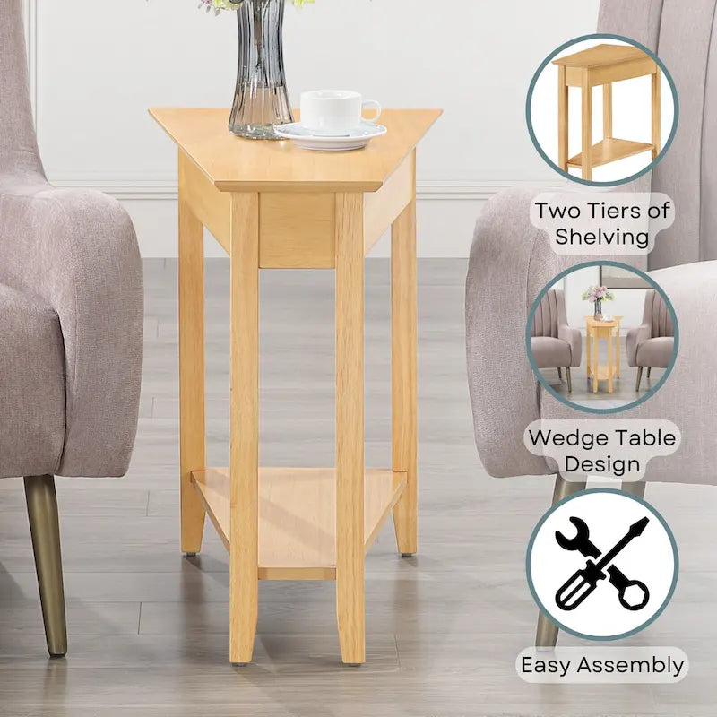 Table d'appoint à étagère American Heritage Wedge
