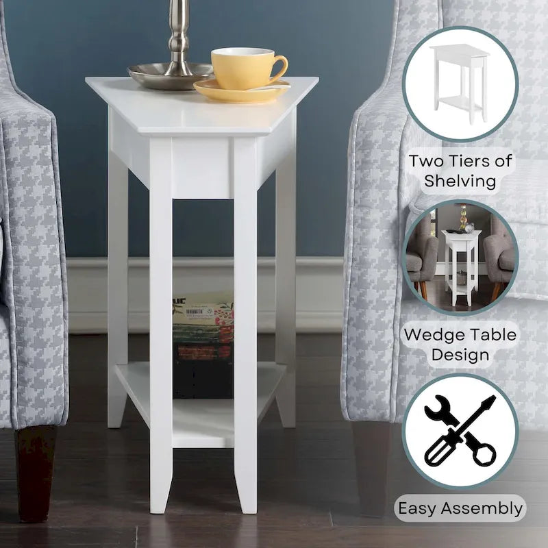 Table d'appoint à étagère American Heritage Wedge