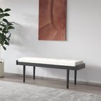 Banc rembourré capitonné moderne Efa