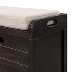 Banc de rangement avec panier amovible et 2 tiroirs