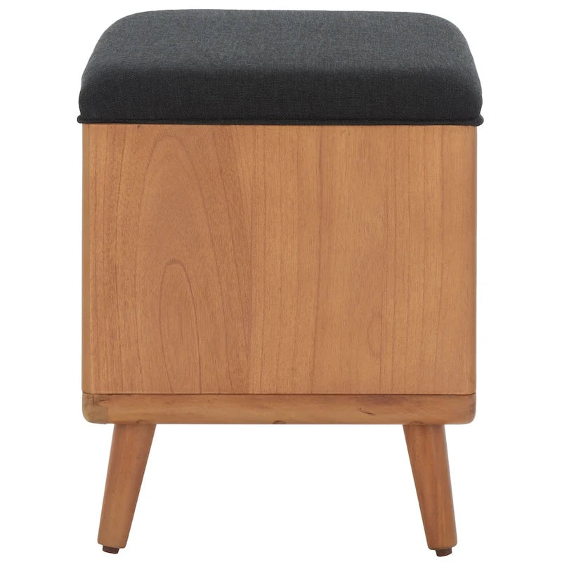 Banc Solo SAFAVIEH avec coussin et étagère ouverte – 50,8 cm (L) x 38,1 cm (P) x 45,7 cm (H)