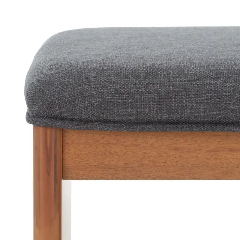 Banc Solo SAFAVIEH avec coussin et étagère ouverte – 50,8 cm (L) x 38,1 cm (P) x 45,7 cm (H)