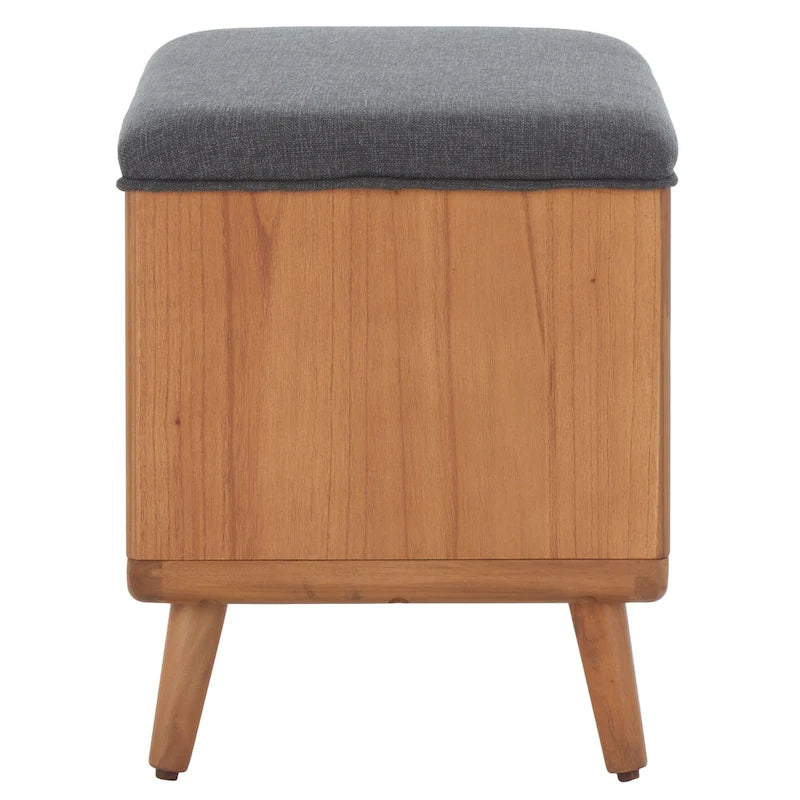 Banc Solo SAFAVIEH avec coussin et étagère ouverte – 50,8 cm (L) x 38,1 cm (P) x 45,7 cm (H)