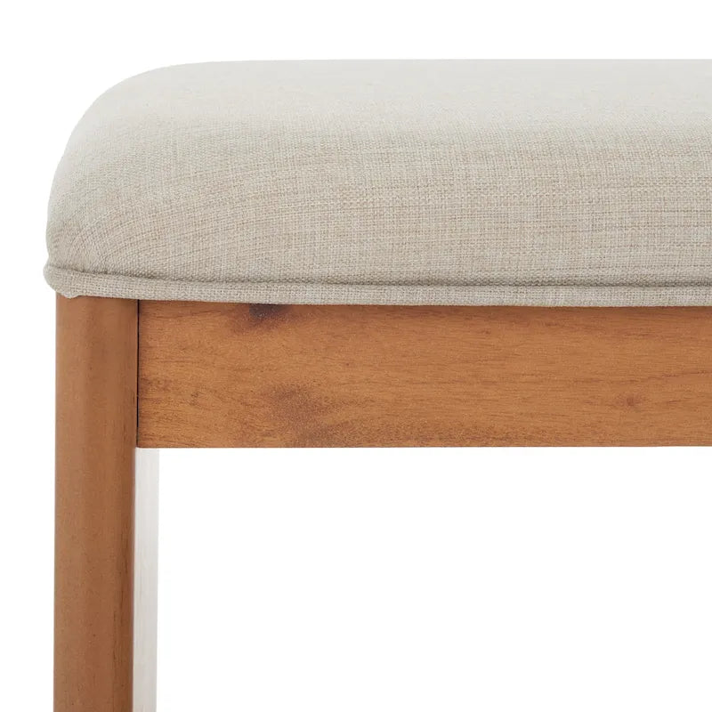 Banc Solo SAFAVIEH avec coussin et étagère ouverte – 50,8 cm (L) x 38,1 cm (P) x 45,7 cm (H)