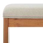 Banc Solo SAFAVIEH avec coussin et étagère ouverte – 50,8 cm (L) x 38,1 cm (P) x 45,7 cm (H)