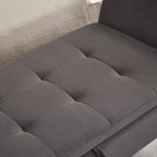 Banquette de lit en velours facile à monter avec rangement Style luxueux