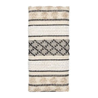 HERAT ORIENTAL Banc de rangement avec portes de placard tapissées en coton fait main - 14x17x30