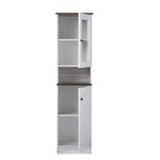 Meuble de rangement de cuisine traditionnel en bois blanc par Baxton Studio