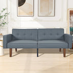 Canapé futon lit de mousse à mémoire de forme convertible pliable pour deux personnes