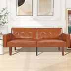 Canapé futon lit de mousse à mémoire de forme convertible pliable pour deux personnes