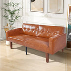 Canapé futon lit de mousse à mémoire de forme convertible pliable pour deux personnes