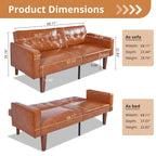 Canapé futon lit de mousse à mémoire de forme convertible pliable pour deux personnes